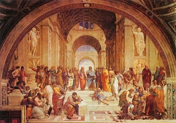 世界经典油画-拉斐尔《雅典学院》