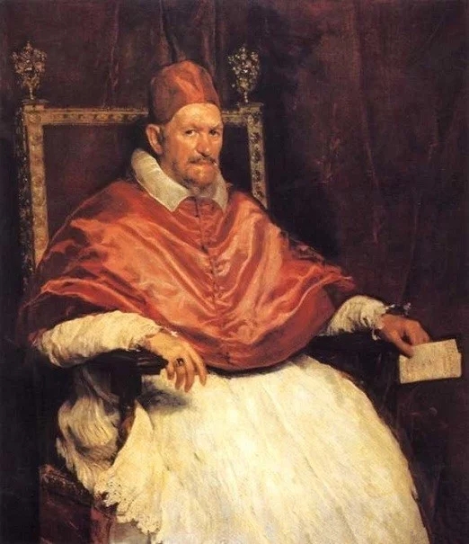 世界经典油画-迭哥德席尔瓦委拉斯开兹《英诺森十世肖像》