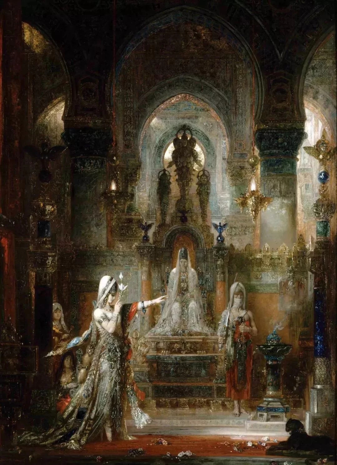 世界经典油画-古斯塔夫• 莫罗《在希律王前舞蹈的莎乐美》