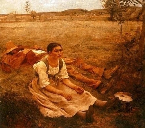 世界经典油画-巴斯蒂昂勒帕热《垛草》