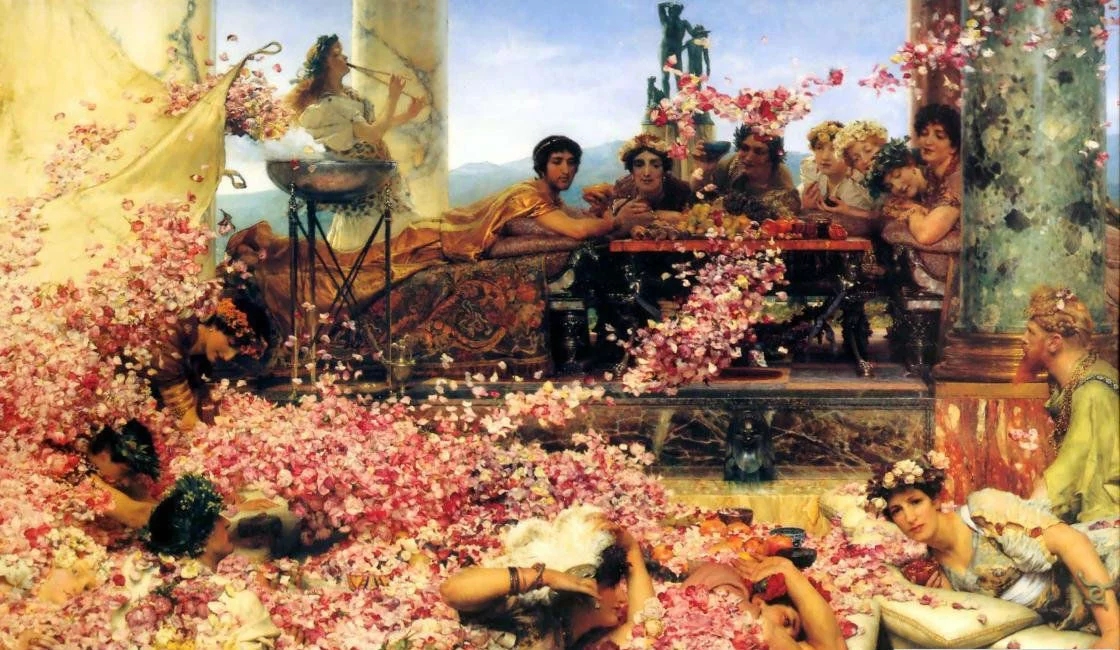 世界经典油画-塔德玛《埃拉加巴卢斯的玫瑰》