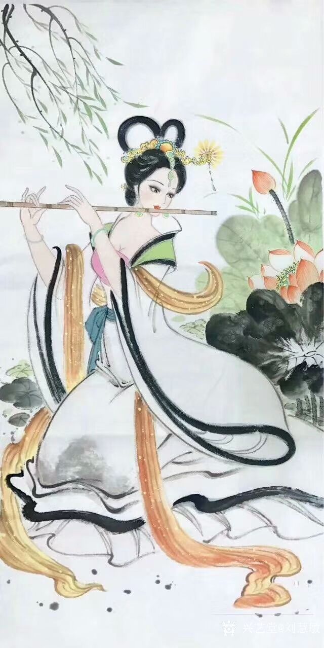 刘慧敏日记:国画人物画仕女图一组,请欣赏.