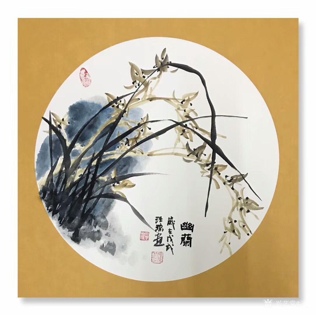 加友 我的梅兰竹菊小品,《铁骨》,《幽兰》,《清风》,《秋韵》,国画