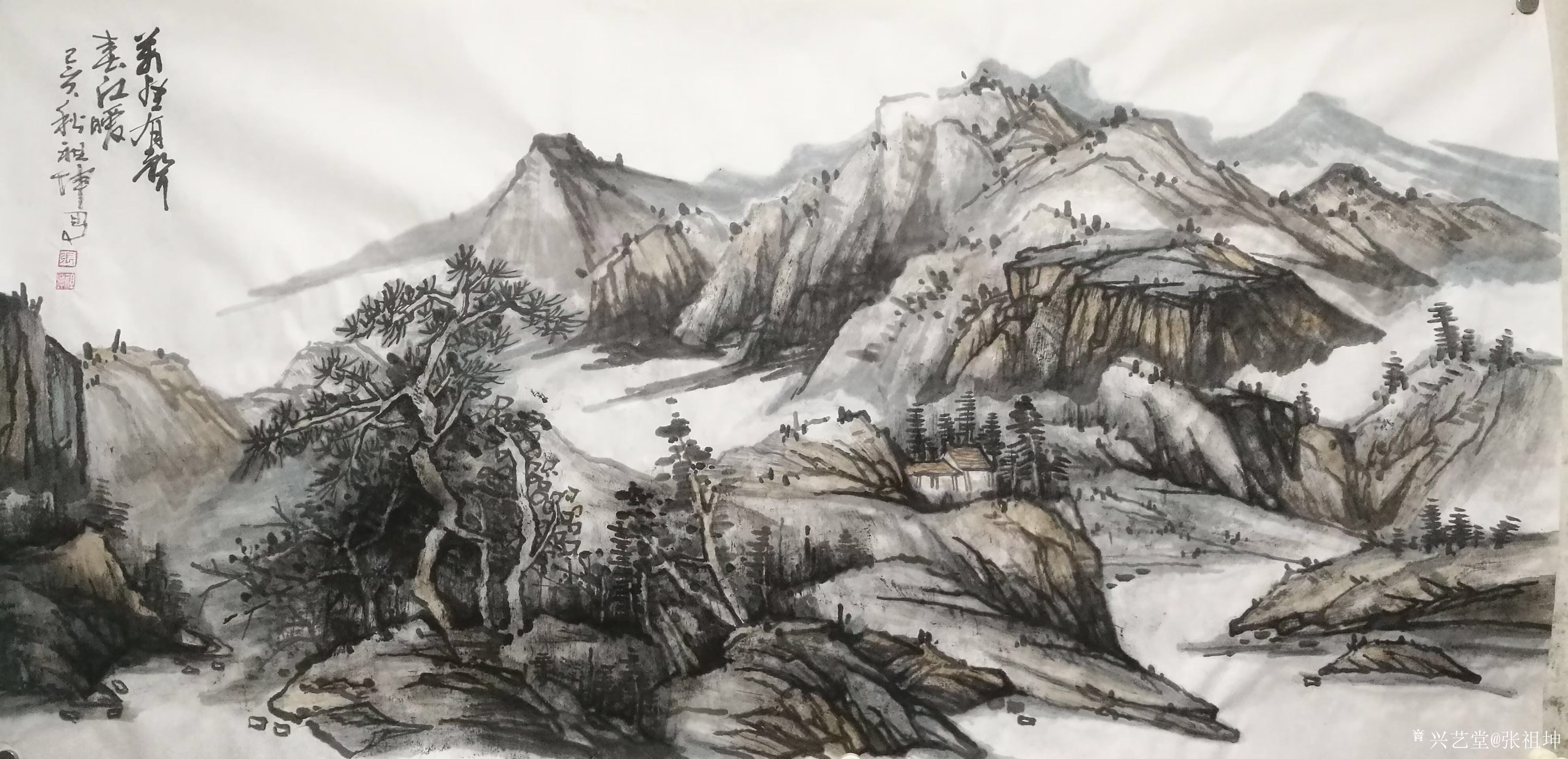 张祖坤国画山水画作品欣赏.