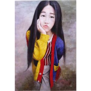 艺术品图片：艺术家凌振宁油画作品名称《【女孩】作者凌振宁》价格2400.00 元