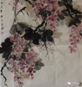 艺术品图片：艺术家李玉凤国画作品名称《秋实》议价