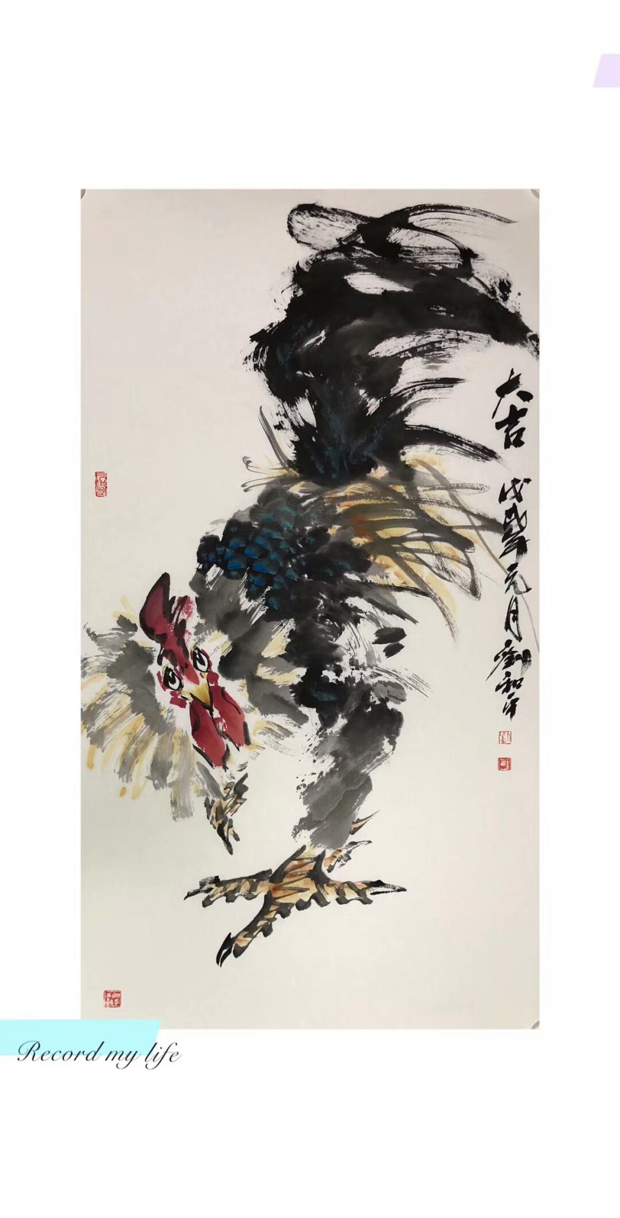 刘和平日志-国画动物《振羽》《雄风》《吉祥》《大吉》,刘和平作品