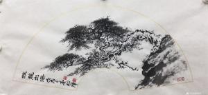 艺术品图片：艺术家罗树辉国画作品名称《松树-蛟龙出海》议价