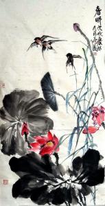 艺术品图片：艺术家甘庆琼国画作品名称《春晖》议价