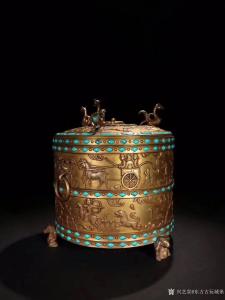 艺术品图片：艺术家东方古玩城堡文玩杂项作品名称《铜鎏金带盖凤凰钮香炉》议价