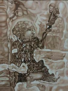 艺术品图片：艺术家雷寿平油画作品名称《【世纪神话一】作者雷寿平》价格20000.00 元