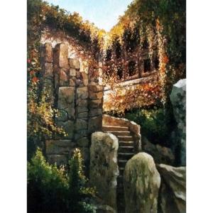 艺术品图片：艺术家高剑峰油画作品名称《【扬州公园】作者高剑峰》价格3600.00 元