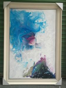 艺术品图片：艺术家徐继良油画作品名称《梦幻斗鱼》价格1600.00 元