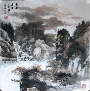 艺术品图片：艺术家张喜才国画作品名称《秋韵清音》议价