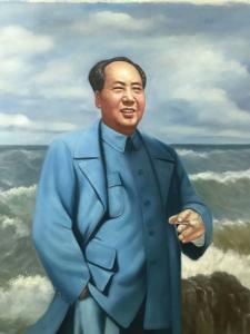 艺术品图片：艺术家张恒久油画作品名称《伟大领袖毛主席》价格50000.00 元
