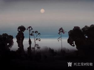 艺术品图片：艺术家倪敬油画作品名称《川西晨》议价