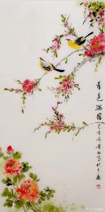 艺术品图片：艺术家夏沁国画作品名称《春色满园》价格300.00 元