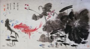 艺术品图片：艺术家陈培泼国画作品名称《和風庆有余》议价
