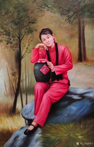 艺术品图片：艺术家黄联合油画作品名称《油画作品女儿红》价格2000.00 元