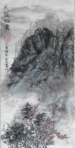 艺术品图片：艺术家刘开豪国画作品名称《武陵烟云》议价