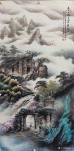 艺术品图片：艺术家周顺生国画作品名称《四尺春瑞石头城》价格1688.00 元