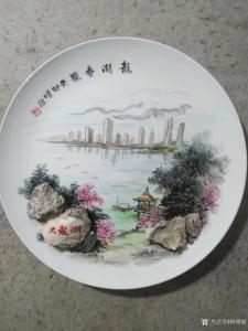 艺术品图片：艺术家杨增超手工作品名称《磁盘画《龙湖春晓》》议价