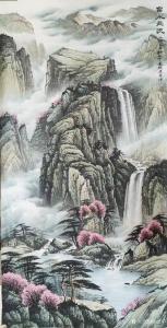 艺术品图片：艺术家宁建华国画作品名称《富水长流》价格1200.00 元