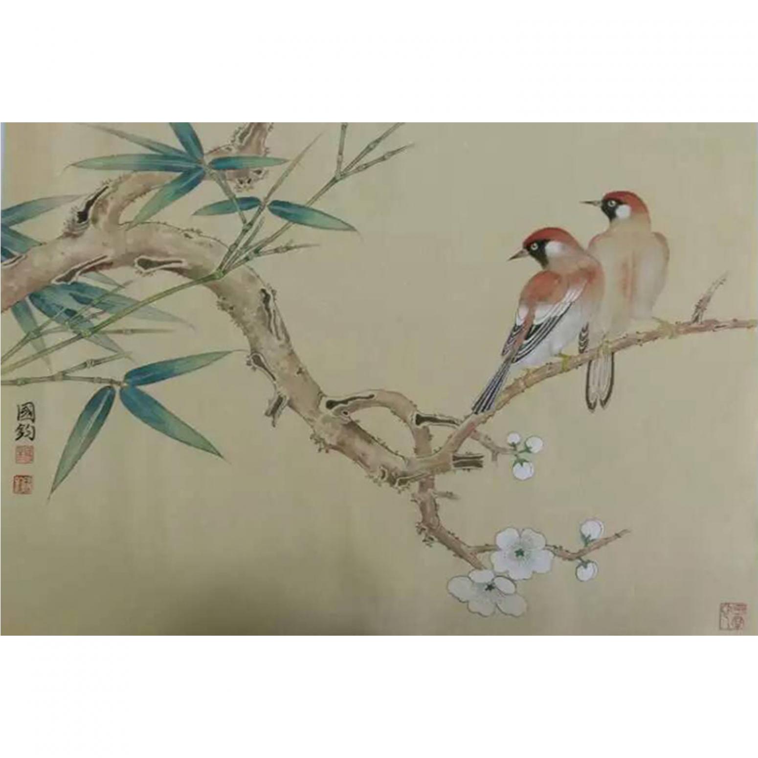 杨国钧国画作品《【花鸟】作者杨国钧》