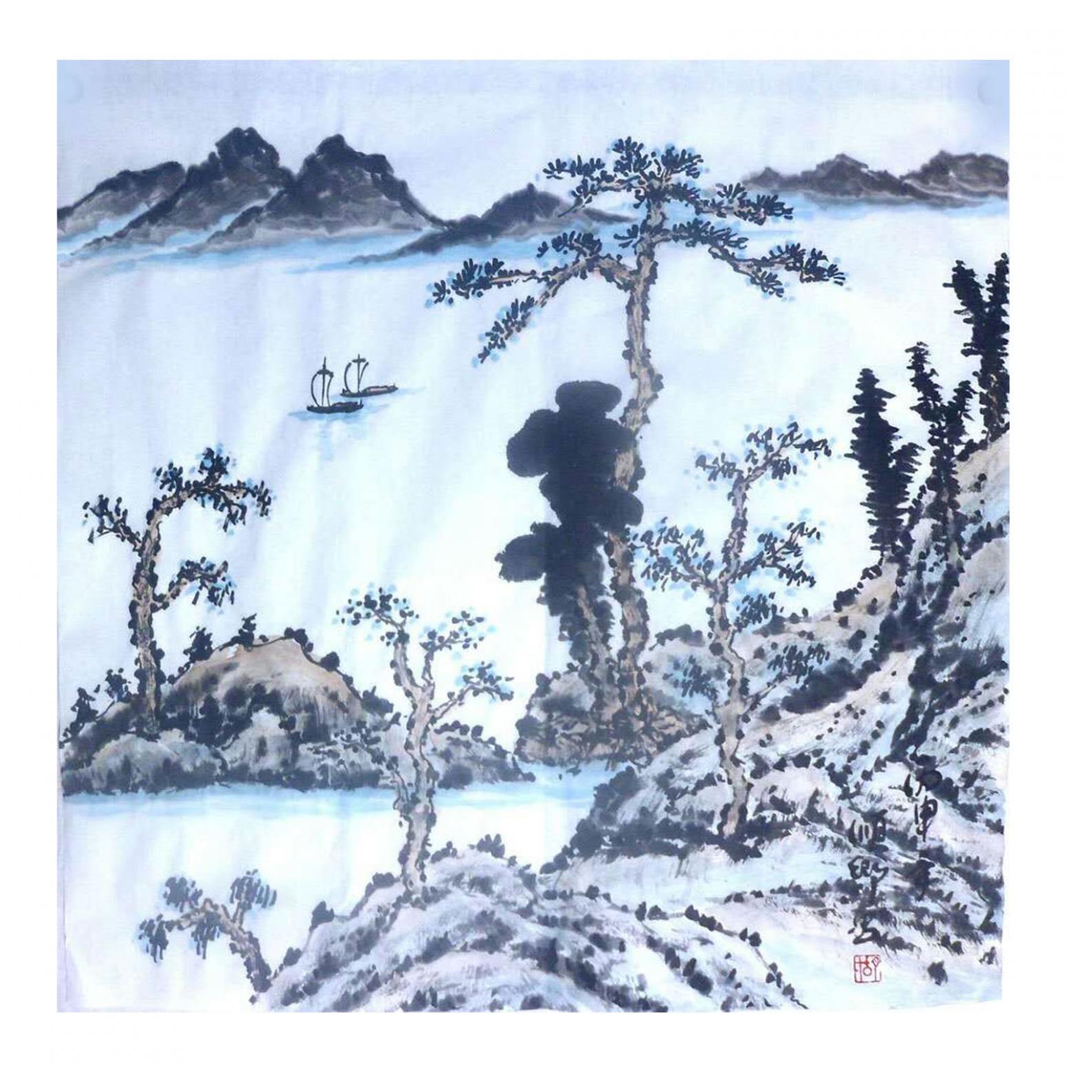 胡顺卿国画作品《【山水】作者胡顺卿》