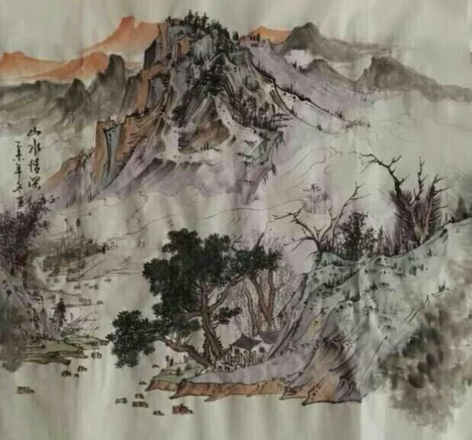 陈亚龙国画作品《【山水6】作者陈亚龙》【图0】