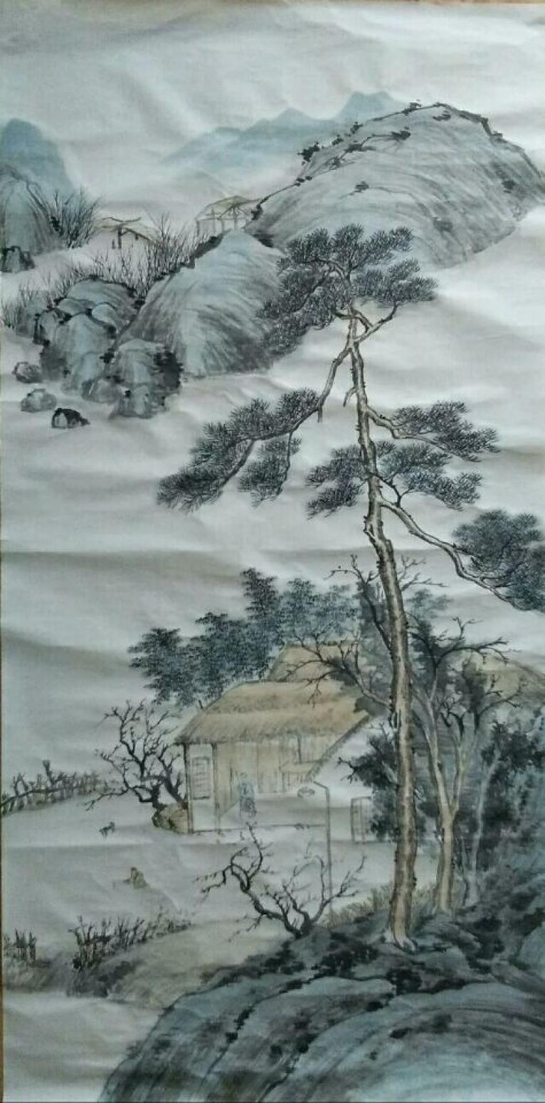 陈亚龙国画作品《【山水9】作者陈亚龙》【图0】