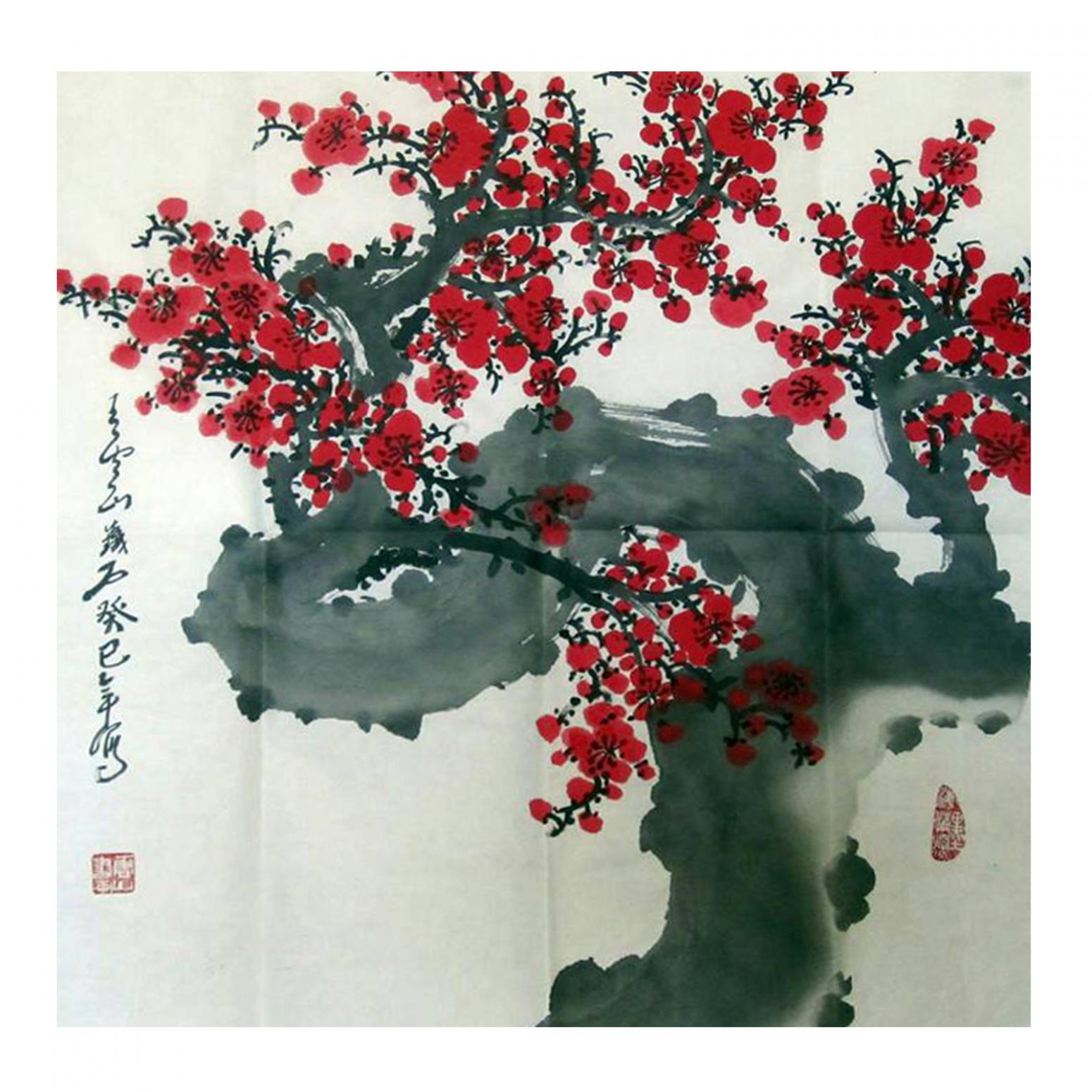 王云山国画作品《【梅花3】作者王云山》