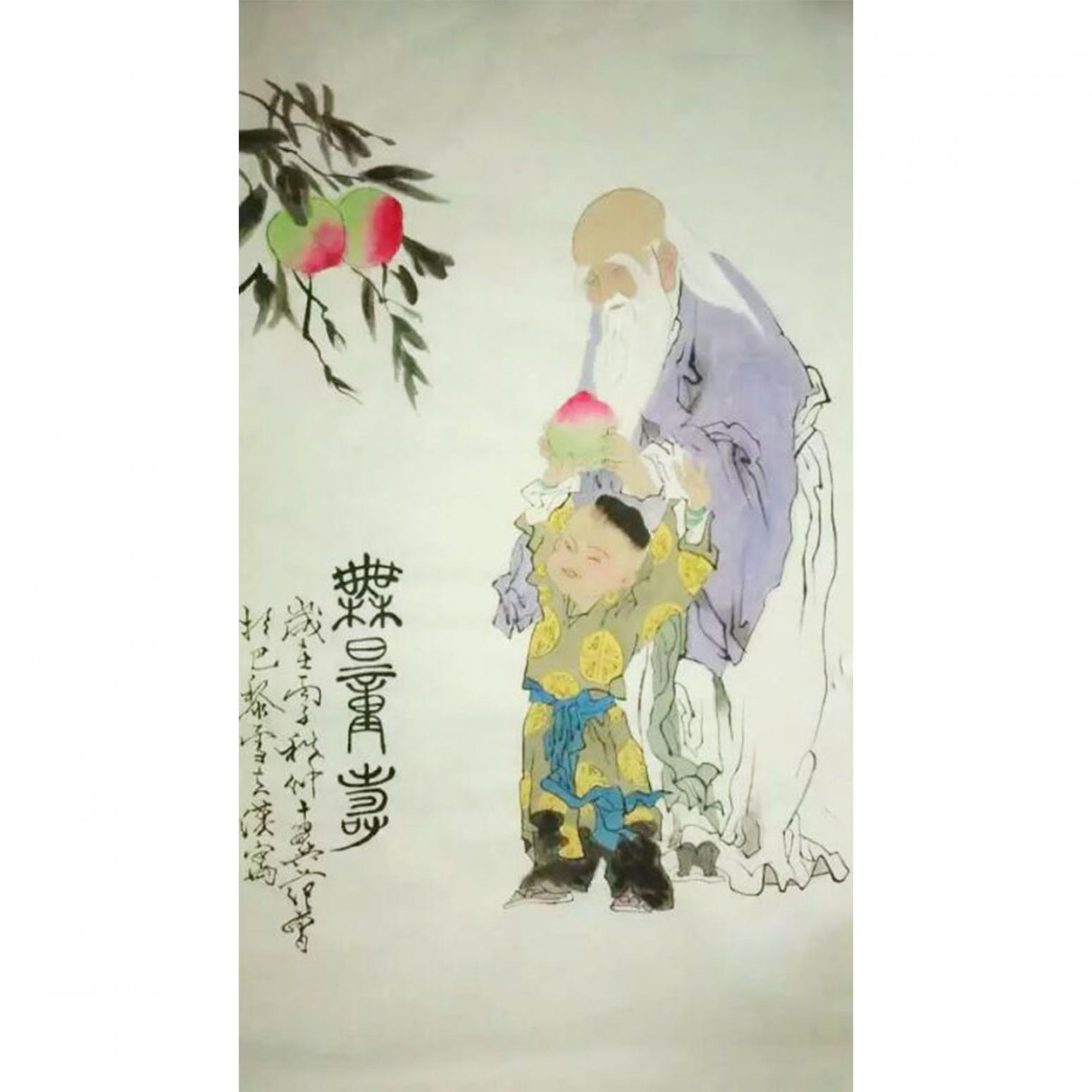 史永强国画作品《【人物】作者史永强》