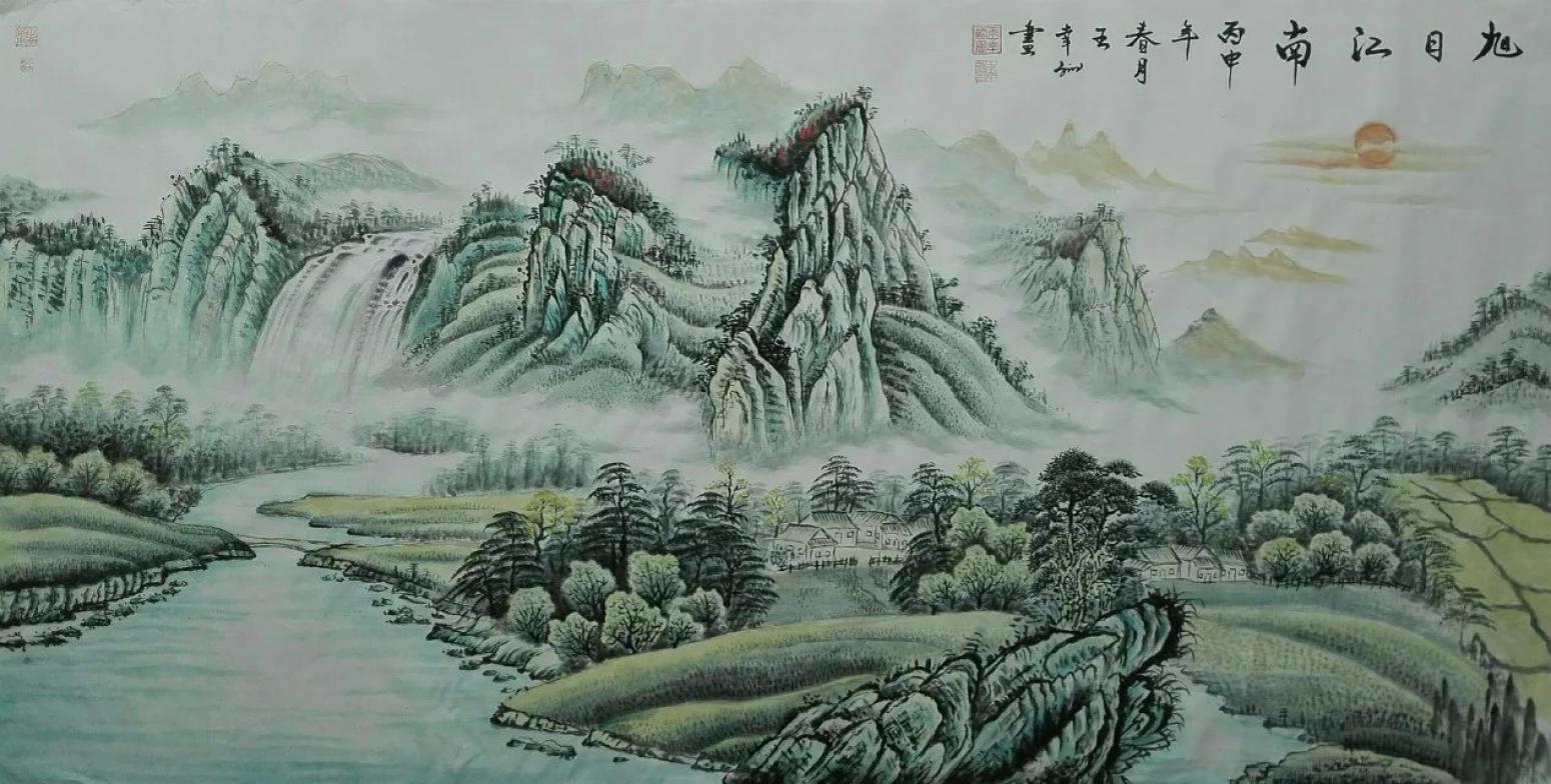 王幸裕国画作品《【山水3】作者王幸裕》【图0】