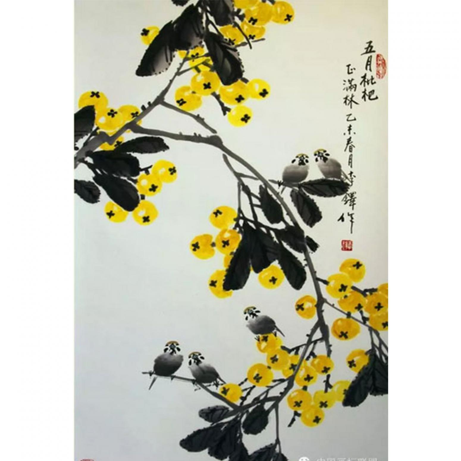 李铎国画作品《【花鸟11】作者李铎》