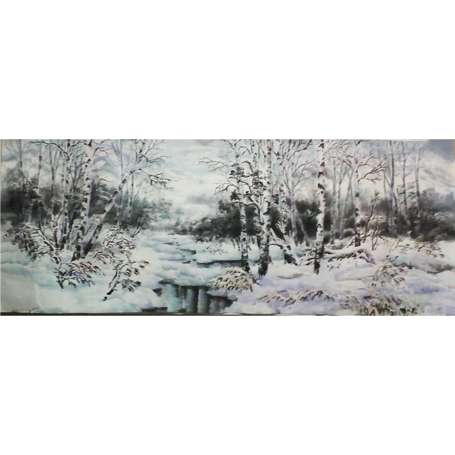 许金玉国画作品《【雪之景】作者许金玉》