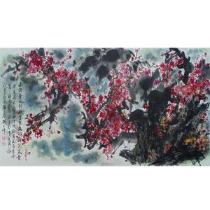 艺术品图片：艺术家樊大牛国画作品名称《【梅花】作者樊大牛》价格9600.00 元