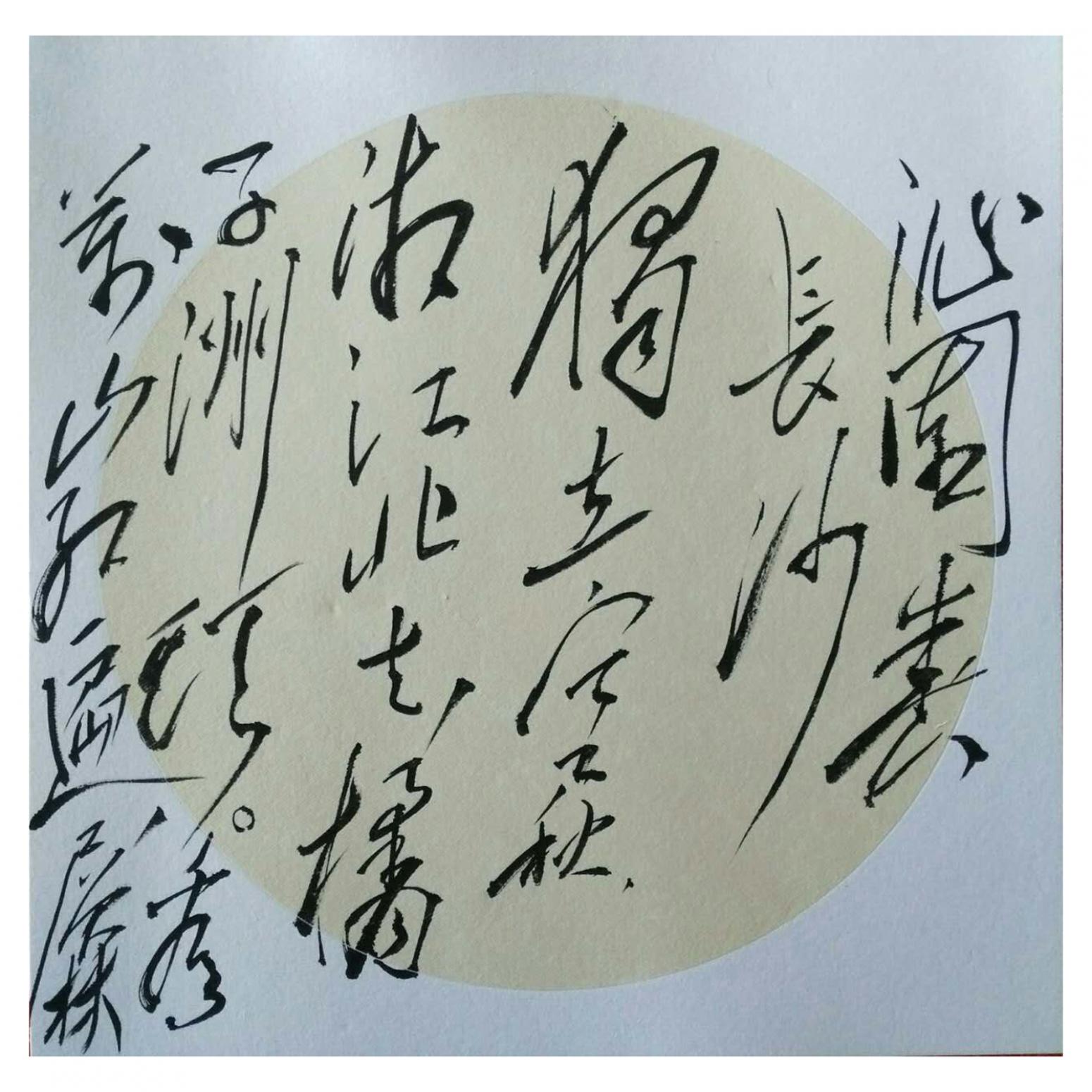 罗杰书法作品《【沁园春 长沙】作者罗杰》