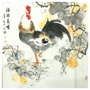 卢士杰国画作品《【福禄寿吉2】作者卢士杰》价格768.00元