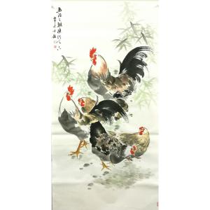 卢士杰国画作品《【五吉2】作者卢士杰》价格1536.00元