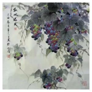 卢士杰国画作品《【秋风送爽】作者卢士杰》价格1200.00元