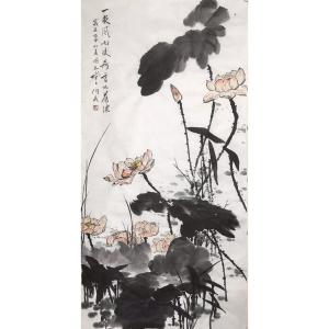 王君永国画作品《【雨后荷香】作者王君永》价格1152.00元