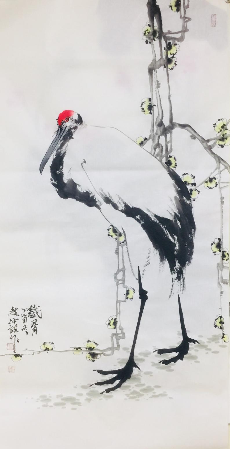 赵仲谋国画作品《铁骨》