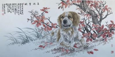 高显惠日记-高显惠、高浚峰父子合作狗年画狗，祝大家在新的一年里身体健康、万事顺心、财源滚滚旺【图6】