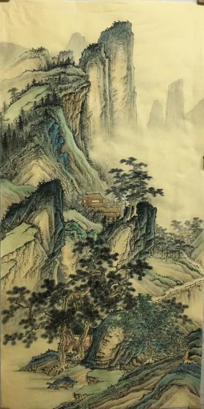 李伟成日记-精品国画四尺仿古山水，欢迎订制【图1】