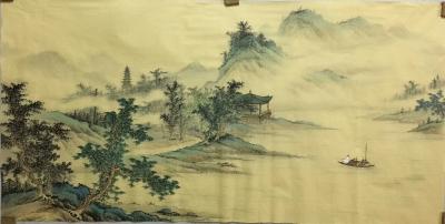 李伟成日记-精品国画四尺仿古山水，欢迎订制【图2】