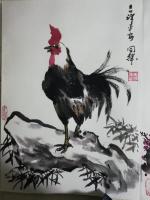 艺术家李同辉日记:为朋友画的国画册页《吉祥平安》《春的声音》完工，请各位好友品【图1】