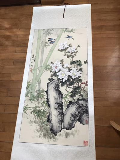 徐建清日记-国画花鸟类，兴之所至一气呵成，未及题名，绘制过程拍照留念，欢迎来电交流，徐建清。【图4】