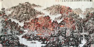 马培童日记-马培童作品，国画：焦墨焦彩的相遇，品的是心韵，醉的是墨彩，一方暖阳给予的是温暖，【图2】