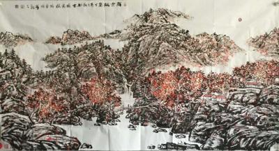 马培童日记-马培童作品，国画：焦墨焦彩的相遇，品的是心韵，醉的是墨彩，一方暖阳给予的是温暖，【图4】